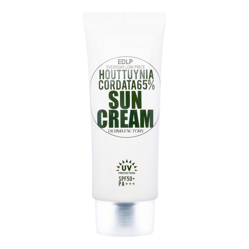 

Солнцезащитный крем с экстрактом цветка хауттюйнии Derma Factory Houttuynia Cordata 65% Sun Cream 50мл