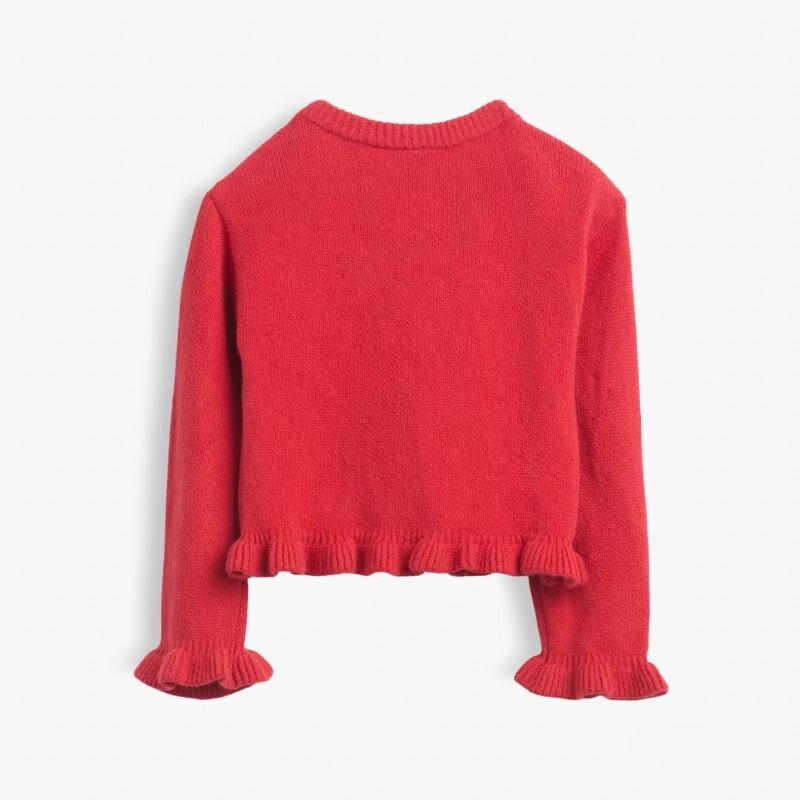 Gap Toddler Girls' Ruffled Knit Cardigan