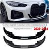 Car Front Bumper Lip Spoiler Canard Splitter Diffuser For BMW 4 Series G22 G23 M-Sport 2020-2024+ Bodykits Tuning Gloss Black