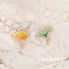 Creative Ginkgo Biloba Niche Design Fashion Temperament High-end Suit Fixed Collar Accessories Pin