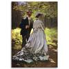 Canvas Print, Bazille and Camille - C. Monet Reproduction