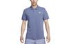 Nike Polo Shirts Men's Diffused Blue Polo Collar Moderate Straight Fit CJ4457-491