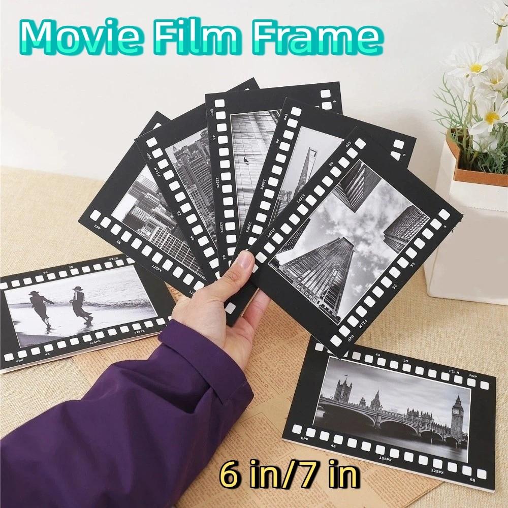 5 ks Retro filmový rámeček Čtvercový fotografický rámeček Rámeček na koláž s filmovou tématikou Dekorace na zeď