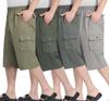 Pantaloncini Casual Estivi da Uomo a Lunghezza Media dalla Vestibilità Larga per Uomini di Mezza Età e Anziani