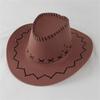 3Pcs Western Outfits Cowboy Hat Bandana Western Cowboy Costume Accessories for Halloween Party Dressing Up Pretend Play