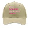 Its A Beautiful Day To Fight Cancer Pink Quote Sandwich Baseball Cap Sun Cap Outdoor Workouts Hat