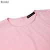ZANZEA  Women Shawl Blouse and Sleeveless Slip Lace Dress Casual Two Piece Sets
