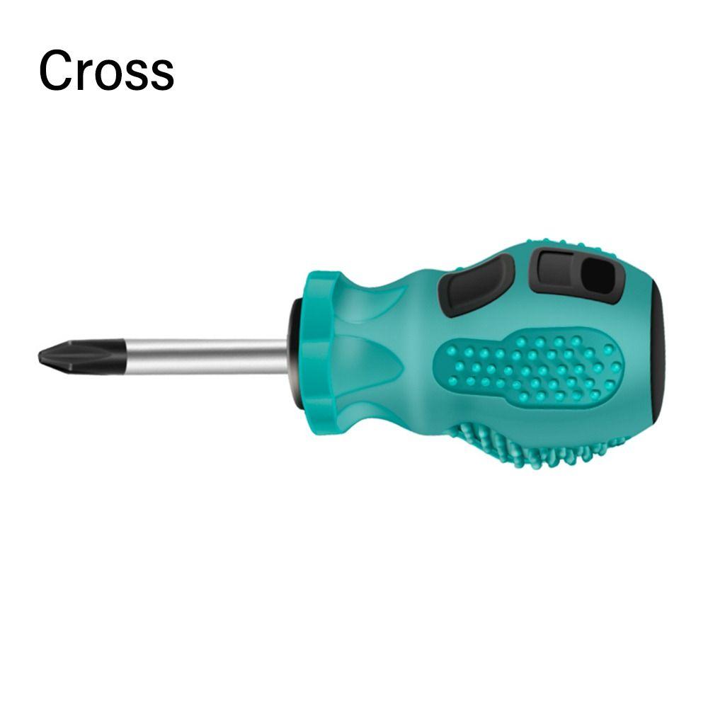 

1 шт. Набір викруток з короткою ручкою, магнітний міні-портативний головка редиски, плоский хрест, прецизійний автомобільний ручний інструмент для обслуговування