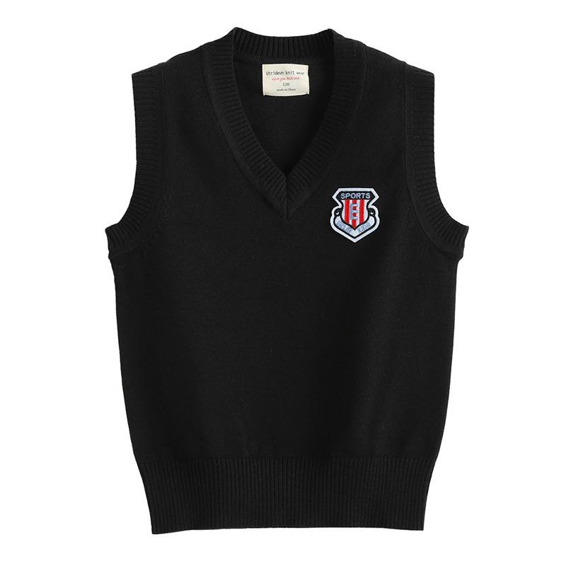 Parent-child Clothing for Boys and Girls, Sweater Vest, Warm Fleece Knitted Vest, Autumn and Winter Thickened Vest