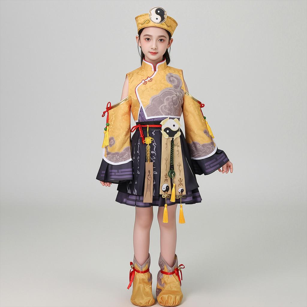 Supernatural Action Team Lily Cosplay Costume Set For Kids With Polyester Fabric For Anime Conventions