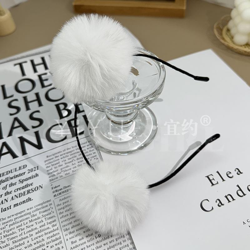 erotic underwear, sexy hairbands, cute cat ear accessories, pom-ball headbands, role-playing headwear for women W49
