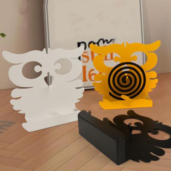 

Owl Repellent Incense Coil Holder Stainless Steel Spiral Incense Burner Hanger чёрный