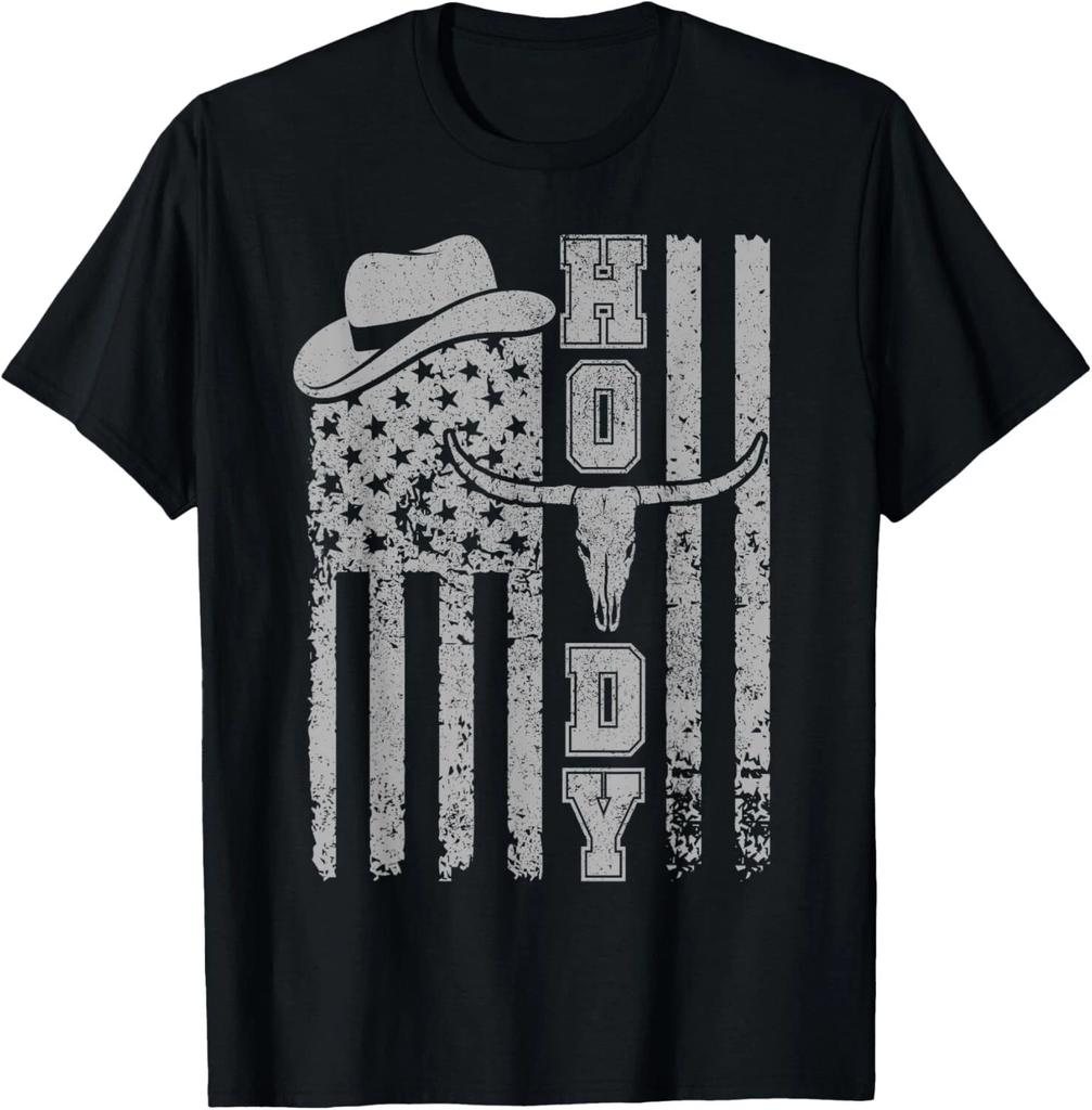 Western Country Men Teen Boy Kid Rodeo Southern Cowboy Howdy Gift Unisex T-Shirt