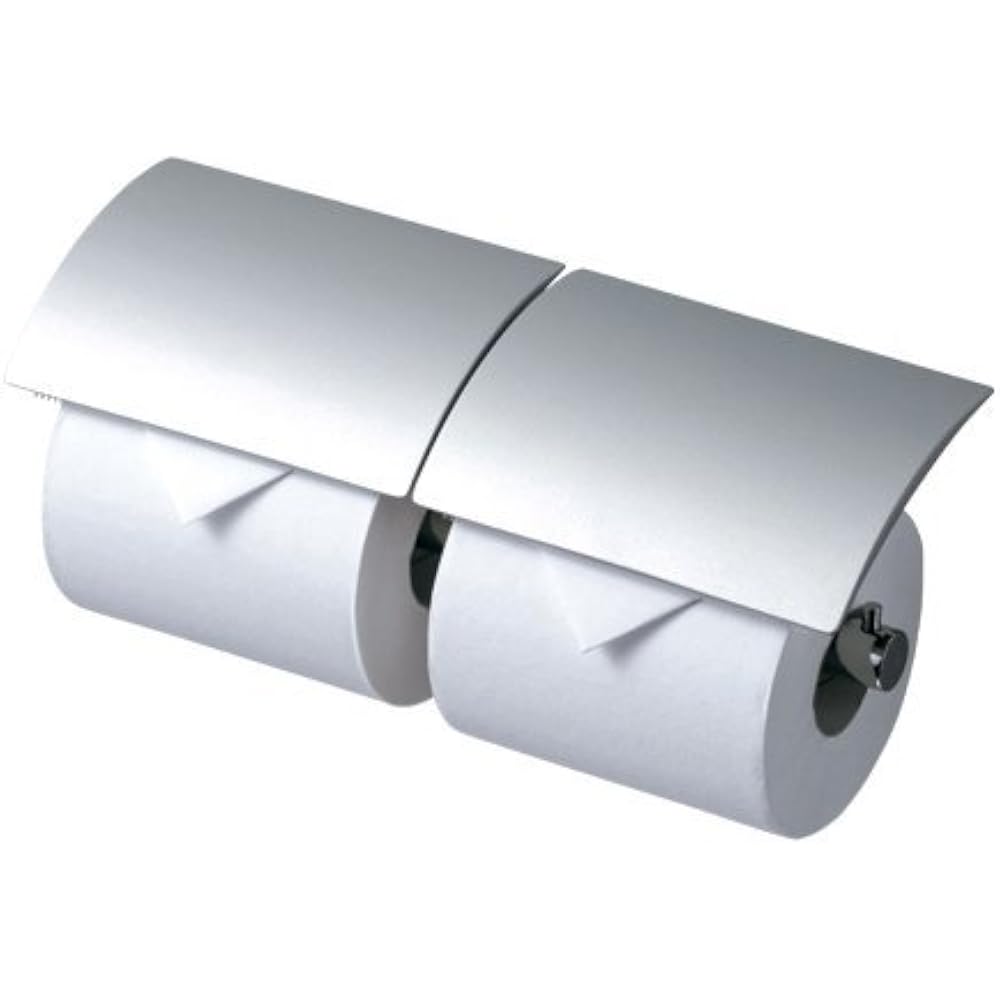 TOTO YH63R Double Cigarette Roll Holder, Metal (Matte), #MS, Fixed Mandrel