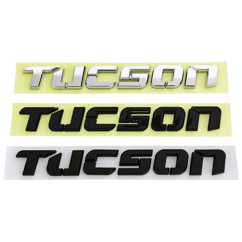 Rlapg3 Dla Hyundai Tucson Naklejka Metalowy Chromowany Czarny Logo Emblemat Tucson Litery Tabliczka z Nazwą Naklejka Odznaka Bagażnika Samochodu Akcesoria
