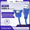 USB 3.0 Male To Female Extension Cable with Screws and Ears Fixation