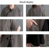 Long Dress for Checkered Short Cotton Linen Slimming Maxi Below the Relaxed Plus Sizes Summer [OGCPWYQZ] Women, Pattern, Sleeved, Blend, A-Line,