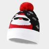 Christmas Elements Snowman Elk Christmas Tree Flanged Hairball Knitted Hat, Men's and Women's Thermal Ear Protection Wool Hat