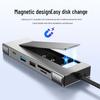 M.2 SSD Enclosure Dock with Type-C Hub 3.2, 10G Multi-Port Docking