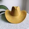 Suede Purple Cowhead Cowboy Hat New Large Size Cowboy Hat Suede Material Water Drop Top Men's and Women's Knight Hat 2023