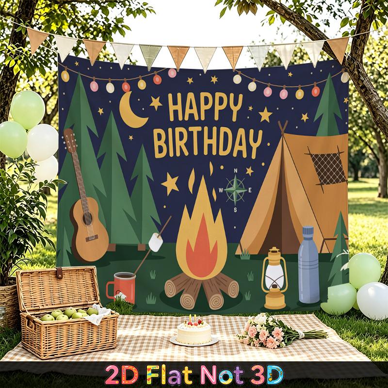 Party Backdrop Happy Birthday Birthday Photo Booth Background Front Door Decor