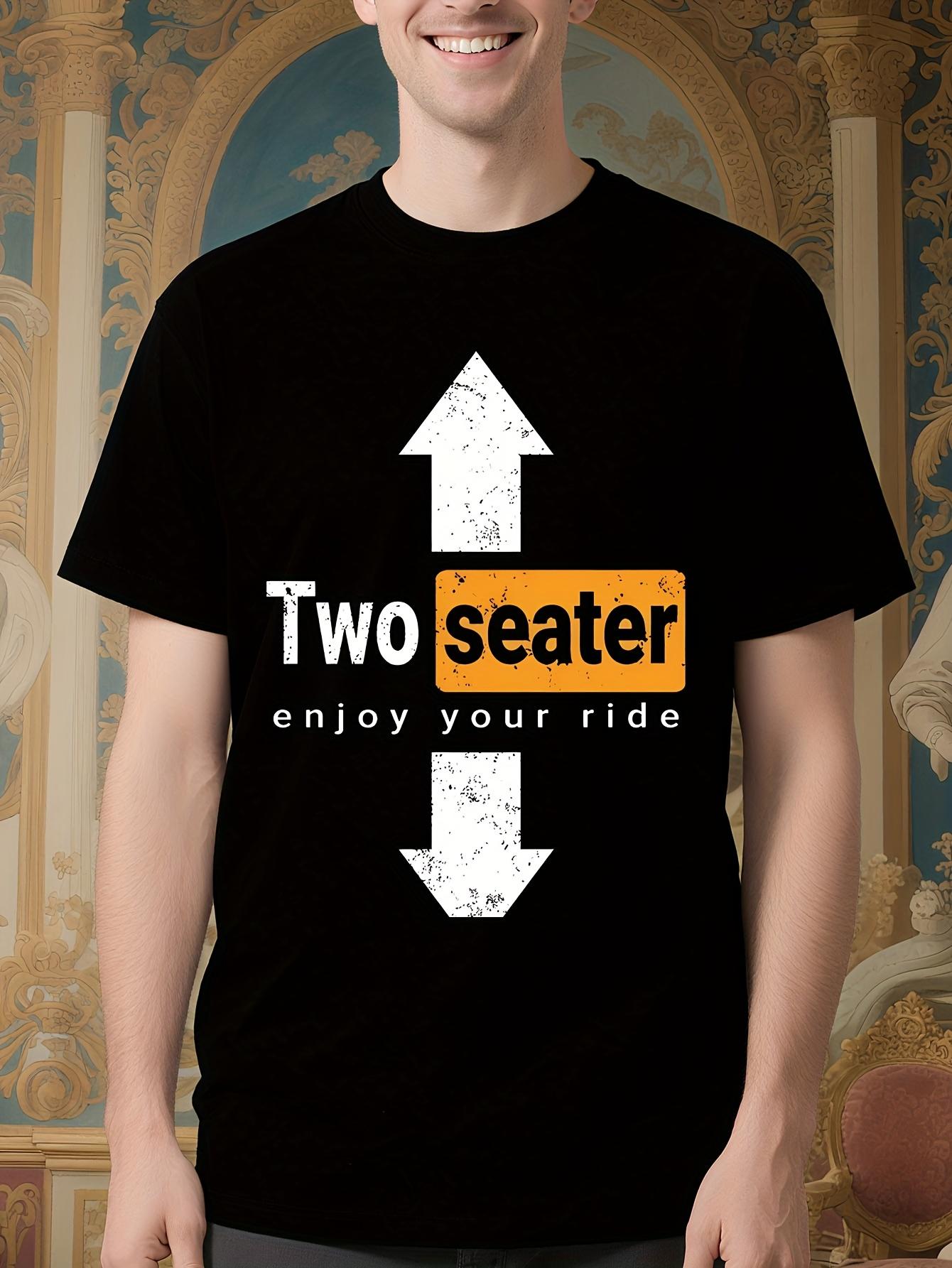 Funny Two-Seater Graphic Tshirt - Marriage Humor Couples ... XXL