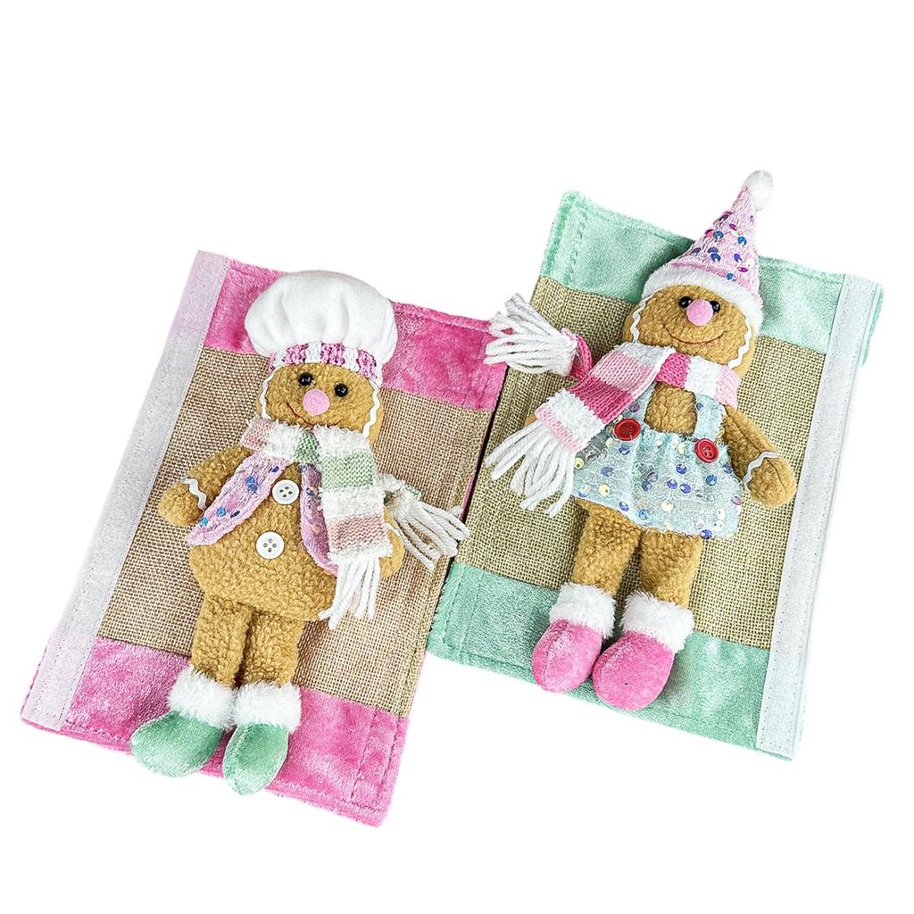 Christmas Decoration Man Refrigerator Cover Cute Doll Doll Refrigerator Cover Furniture Home Decorations
