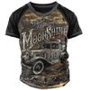 Men Vintage Motorcycle 3d Print Casual Short Sleeve Loose Oversized T-shirts for Men Sweatshirt Men's Top Clothing
