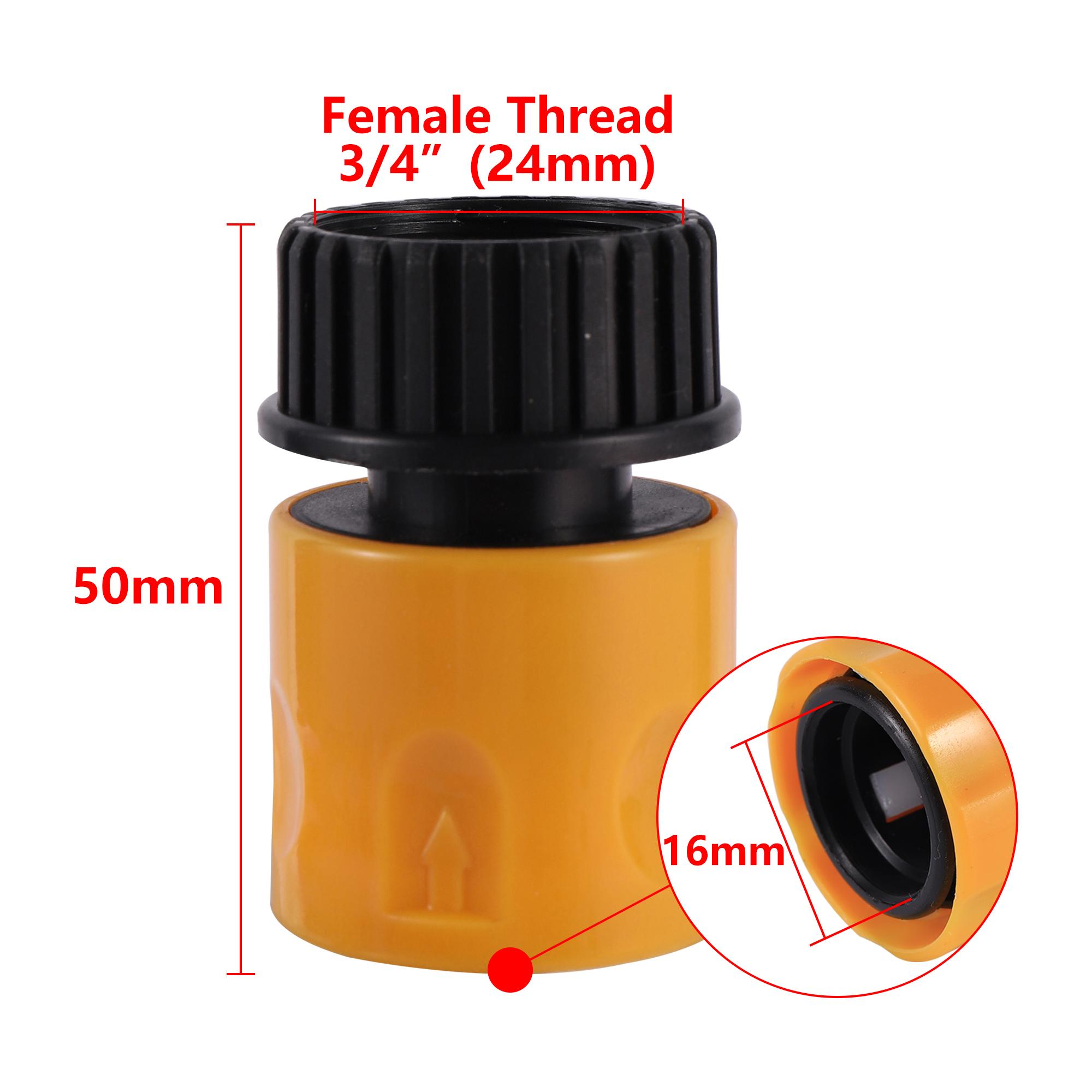 

Adjustable High-Pressure Water Gun Direct Spray Gun 1/2 3/4 Garden Hose Quick Connector Irrigation Watering Water-Stop Joint