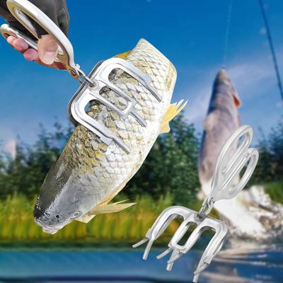 Fish Gripper Tackle Holder Lightweight Professional Control Clamp Metal Fishing Plier