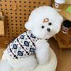 Cute Design Pet Sweater Ethnic Pattern Pet Clothes New Puppy Vest  Fall Winter Wear