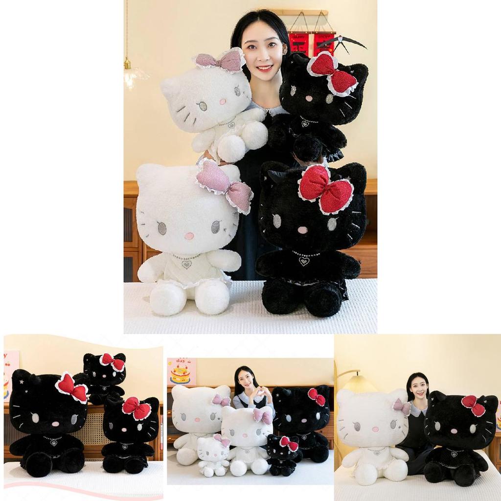 Adorable Peluche de Gato Kt Ángel Demonio Para Niñas Regalo Perfecto Almohada de Peluche