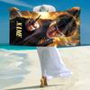 Personalized "Magical Winter Night" Beach Towel Microfiber Beach Towel Thin Absorbent for Beach Swimming Yoga Bath Sports. 0910414
