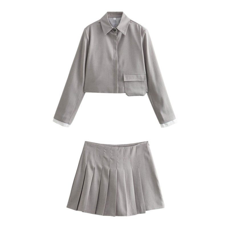 2024 Summer New Arrival Fashion Style Women's Clothing with Patch Pocket Short Sports Jacket Outwear Culottes 1608135