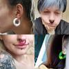 1Pair Acrylic BCR Big Large Size Giant Captive Bead Ring Ear Tunnel Plug Expander Guauge Male Nose Ring Piercing Body Jewelry