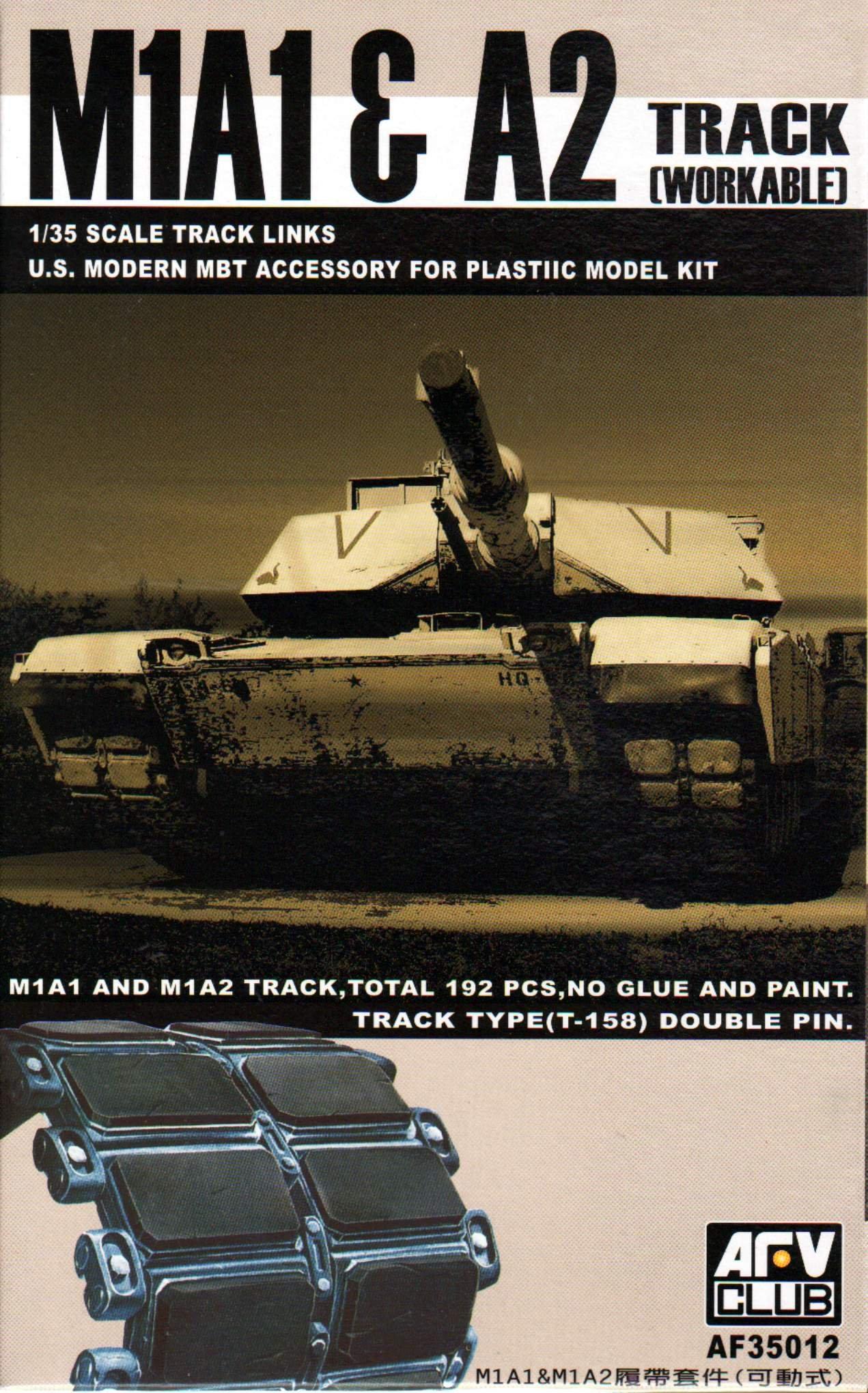 

AFV Club Tank Movable Caterpillar Plastic Model Parts FV35012 1/35 M1A1/A2