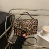 Leopard print autumn and winter new personalized fashion foreign versatile messenger bag women commute to work casual simple shoulder bag