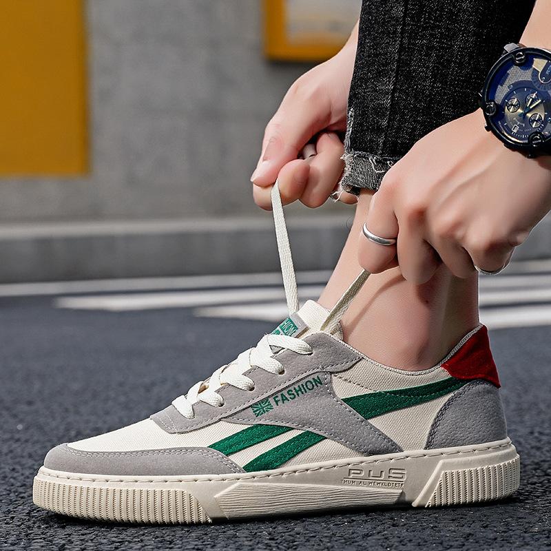 

Мужская обувь из парусины 2024 года, новая осенняя обувь для отдыха, работы, спорта, планшета, легкая мягкая подошва, одна педаль, для вождения, тканевая обувь для мужчин 39 зелёный