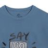 LENGAGEMENT Oversized Say No Plastic Short Sleeve Tee [Blue Navy]