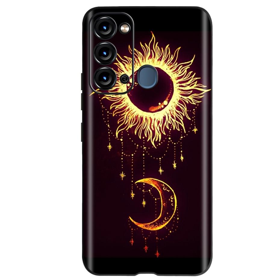 For ITEL Vision 3 Case Fashion Cat Sunflower Phone Cases For Itel S17 S 17 S661W Soft TPU Black Silicone Cover Vision3 Bumper