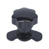 Roof Rack Adjustment Fastener Kit with Threaded Star Knob Hardware, Metal 4 Piece Set for Replacement Mounting Tasks
