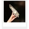 New Style Button-up Pointed-toe Low-heeled Flat Shoes for Dancing, Women's Style