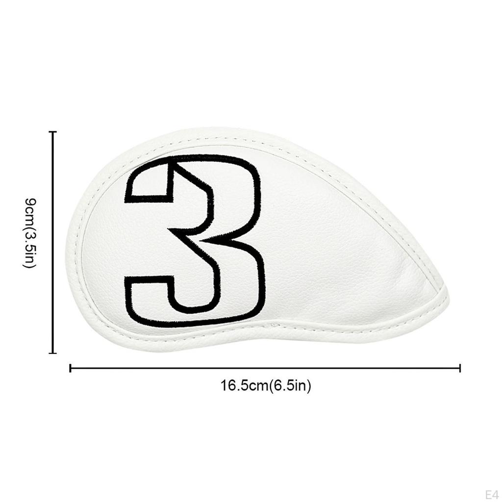 10 Golf Club Covers Made of PU, To Protect Irons, Suitable for Men And Women,