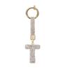 Elegant Rhinestones Studded Keychain Featuring Initial Letters, Lightweight Alloy Gift for Students and Professionals