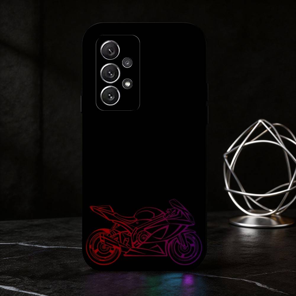 

L-Line motorcycle phone Case For Samsung S25,24,21,22,23,30,Ultra,20,Plus,Fe,Lite,Note Soft Black Cover Samsung S225G