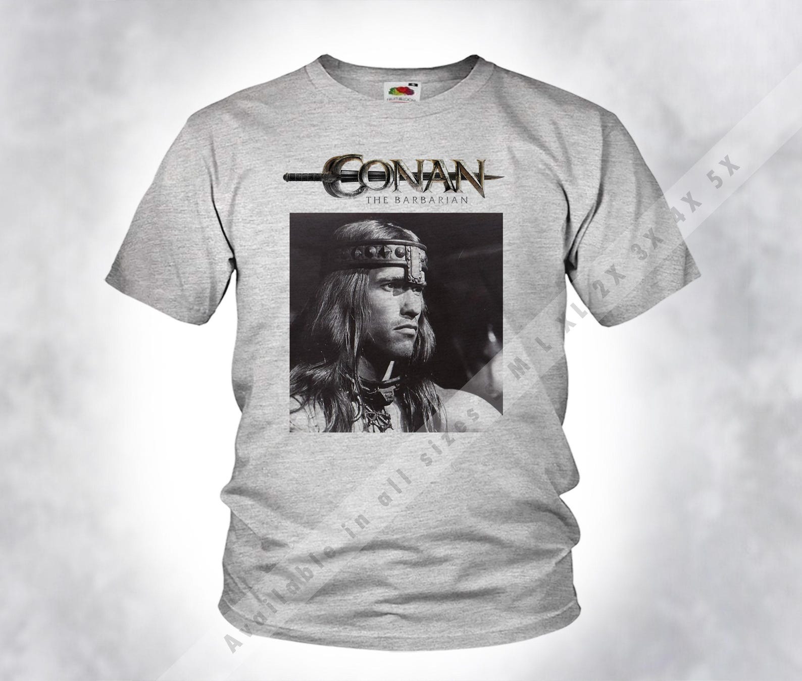 Vintage CONAN The Barbarian v27 Old Style Men Unisex Sport heather Gray DTG Print Sizes s m l xl 2x 3x 4x 5x 4XL