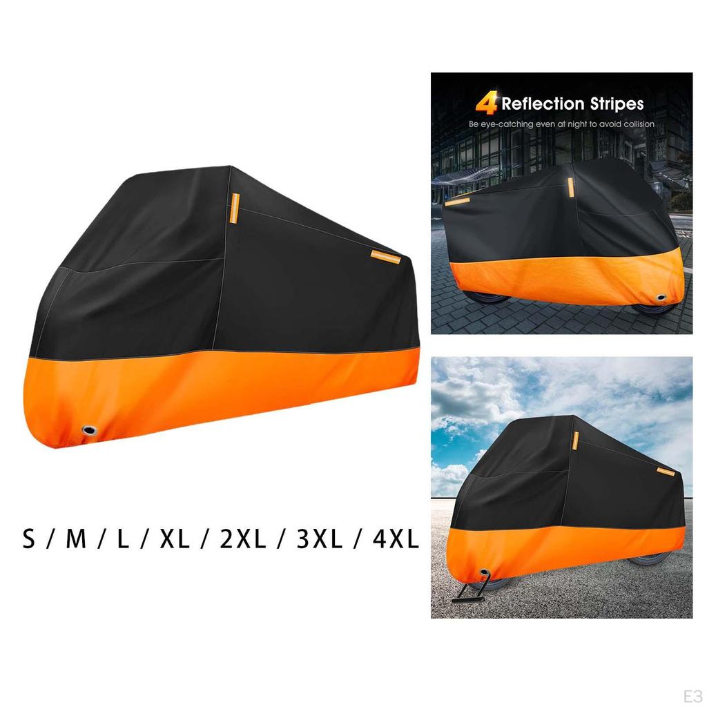 Motorcycle Cover with Enhanced Visibility