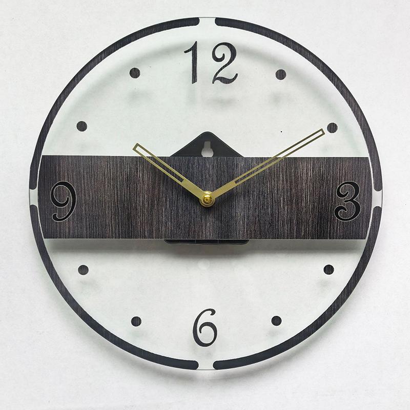 Tempered Glass Wall Clock Nordic Living Room Furniture Clocks Interior Silent Decoration Wall Clock Modern Accessories Clocks