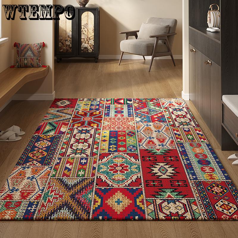 Ethnic Style Entrance Doormat Dust Removal and Anti Slip Carpet Entrance Mat Door Mat