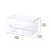 Acrylic Wall-mounted Tissue Box Punch-free Bathroom Toilet Face Towel Roll Paper Multi-functional Storage Roll Holder